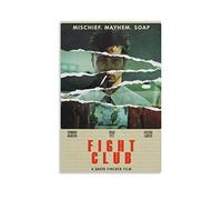 Poster classico vintage del film Fight Club Stampe su tela per la casa e la decorazione da parete di casa con stampa moderna per camera da letto, poster 40 x 60 cm