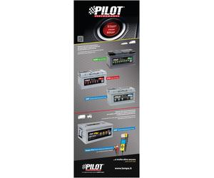 Poster cm 58x160, Batterie Pilot