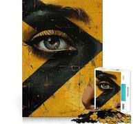 Poster collage con puzzle di volti da 1000 pezzi per adulti, gioco divertente e creativo da realizzare insieme, con tagli precisi, ideale per esporre opere d'arte (38x26cm)