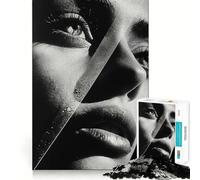 Poster collage con volto, puzzle da 1000 pezzi per adolescenti, migliora la memoria, rilassa la mente, bordi netti, regalo creativo (38x52cm)