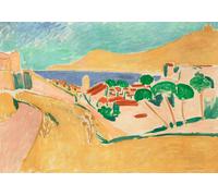 Poster Colline costiere del sud della Francia Sunny Wall Art -...