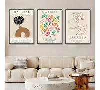 Poster colorati di Picasso Minimalista Linea di danza Stampe d'arte della parete Pittura su tela moderna Stampe Henri Matisse per la decorazione domestica Immagine 40x55cmx3 senza cornice