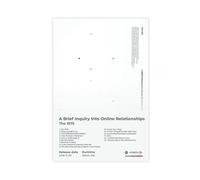 Poster con album musicale, motivo: una breve indagine sulle relazioni online, tracklist, rock band The Art 1975, decorazione per camera da letto, decorazione per ufficio, stanza, regalo, 20 x 30 cm