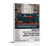 Poster con album "So You're Mad About The Cup" di Sarah And The Sundays, decorazione artistica da parete in stile vintage, per soggiorno e camera da letto, 30 x 45 cm, stile cornice