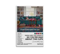 Poster con album "So You're Mad About The Cup" di Sarah and The Sundays, decorazione artistica da parete, stile vintage, per soggiorno e camera da letto, 60 x 90 cm, senza cornice