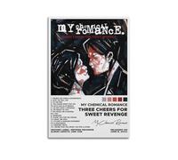 Poster con album "Three Cheers For Sweet Revenge by My Chemical Romance", decorazione artistica da parete decorativa vintage su tela per soggiorno e camera da letto, 20 x 30 cm, senza cornice