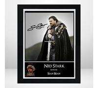 Poster con autografo di Ned Stark/Sean Bean, Il Trono di Spade, 25,4 x 30,5 cm, decorazione per casa e ufficio, idea regalo