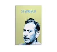 Poster con autore di John Steinbeck, stampa artistica da parete su tela, poster decorativo moderno, per camera da letto, 20 x 30 cm