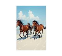 Poster con avventura equestre, 2 poster su tela, decorazione artistica da parete per soggiorno e camera da letto, 50 x 75 cm