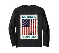 Poster con Bandiera No Kings in America Maglia a Manica