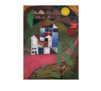 Poster con blocchi di colore di Paul Klee, arte murale astratta con geometrie, dipinto su tela e stampe di Paul Klee, arredamento moderno per la casa, quadro da parete 50x70 cm, senza cornice.