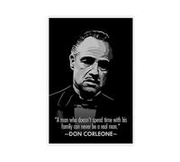 Poster con citazione motivazionale del film "Il padrino" di Don Vito Corleone, decorazione per camera da letto, per ufficio, camera da letto, regalo, 40 x 60 cm