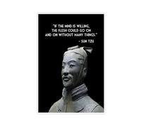 Poster con citazioni motivazionali di Sun Tzu, poster su tela, decorazione artistica da parete per soggiorno e camera da letto, 30 x 45 cm