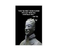 Poster con citazioni motivazionali Sun Tzu, 9 poster su tela, decorazione artistica da parete per soggiorno e camera da letto, 50 x 75 cm