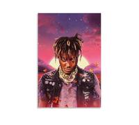 Poster con copertina dell'album "Legends Never Die Juice Wrld", edizione limitata, stampa artistica su tela, per camera da letto, 30 x 45 cm, senza cornice