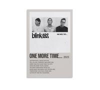 Poster con copertina dell'album One More Time... by Blink-182, stampa artistica su tela, stampa artistica da parete per camera da letto, 20 x 30 cm, senza cornice