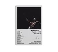 Poster con copertina di album di Travis Scott UtopiaArtist su tela, pittura a olio, stampa artistica su tela, decorazione artistica per la casa e il soggiorno, decorazione artistica da parete 40 x 60