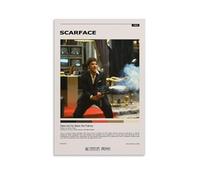 Poster con film classici Scarface 1983, con musica minimalista, per stanza, decorazione artistica da parete per camera da letto, 30 x 45 cm