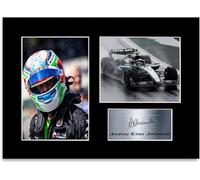 Poster con foto autografata di Andrea Kimi Antonelli Racing Driver 2025, formato A4, regalo per i fan delle corse