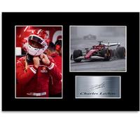 Poster con foto autografata di Charles Leclerc Racing Driver 2025, formato A4, regalo per i fan delle corse