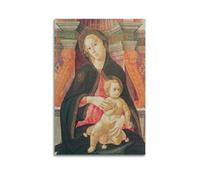 Poster con Gesù religioso con Vergine Maria e Bambino, stampa artistica su tela, poster decorativo moderno, per camera da letto, 30 x 45 cm