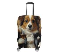 Poster con Jack di frontiera in smoking, poster per animali domestici, stampa con Jack di confine in vestito, ritratto di Border Jack, poster per il soggiorno del cane, divertente Border Jack Art-1
