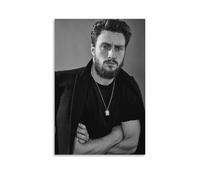 Poster con l'attore Aaron Taylor-Johnson, opera d'arte alla moda, da appendere alla parete