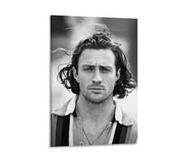 Poster con l'attore Aaron Taylor-Johnson, opera d'arte alla moda, da appendere alla parete