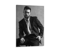 Poster con l'attore Aaron Taylor-Johnson, opera d'arte alla moda, da appendere alla parete