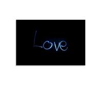 Poster con lettere luminose e titolo d'amore, arte vintage, decorazione da parete, decorazione estetica, soggiorno, camera dei bambini, dormitorio, bar, bagno, adatto per camera da letto, palestra