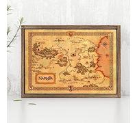 Poster Con Mappa Di Narnia, Stampe Delle Cronache Di Narnia, Stile Vintage, Mappe Fantasy, Quadro Su Tela, Decorazione Per La Casa, 50x70 Cm, Senza Cornice.