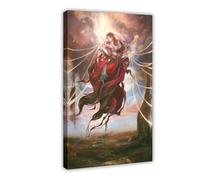 Poster con mitologia greca, la dea del destino e della fortuna, decorazione su tela per camera da letto, paesaggio sportivo, decorazione per ufficio, camera da letto, regalo, cornice 61 x 91,4 cm