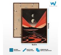 Poster con motivi geometrici River Space - arte da parete Dual Moon -...