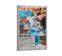 Poster con musica Mac Miller, stampa artistica da parete su tela, decorazione estetica per salotto e camera da letto, 40 x 60 cm, con cornice
