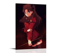 Poster con personaggi dell'anime Fate Stay Night Toosaka Rin, arte vintage, decorazione artistica da parete, decorazione estetica, soggiorno, camera dei bambini, dormitorio, bar, bagno, adatto per