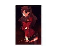 Poster con personaggi dell'anime Fate Stay Night Toosaka Rin, arte vintage, decorazione artistica da parete, decorazione estetica, soggiorno, camera dei bambini, dormitorio, bar, bagno, adatto per