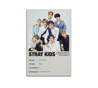 Poster con profilo di Stray Kids Skz, poster Kpop, con tutti i membri del gruppo, stampa artistica da parete, stile retrò