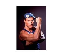 Poster con ritratto artistico esclusivo dell'attore Jean Claude Van Damme, decorazione per camera da letto, ufficio, camera da letto, regalo, 30 x 45 cm