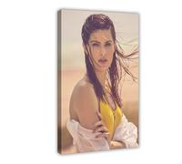 Poster con ritratto di Isabeli Fontana, stampa artistica esclusiva, 2 poster su tela, decorazione per camera da letto, paesaggio, ufficio, camera da letto, regalo, 40 x 60 cm