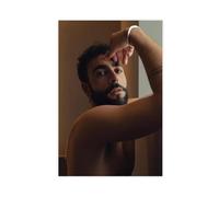 Poster con ritratto di Marco Mengoni, arte esclusiva, affascinante cantante Marco Mengoni, stampa su tela, decorazione per camera da letto, ufficio, camera da letto, regalo, 40 x 60 cm