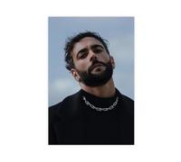 Poster con ritratto esclusivo e affascinante cantante Marco Mengoni, 3 poster su tela, decorazione per camera da letto, ufficio, camera da letto, regalo, 30 x 45 cm