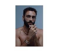 Poster con ritratto esclusivo e affascinante cantante Marco Mengoni, stampa artistica su tela, decorazione per camera da letto, ufficio, camera da letto, regalo, 30 x 45 cm