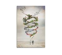 Poster con scienze biologiche, decorazione per stanza, poster artistico per camera da letto e soggiorno, 60 x 90 cm, senza cornice