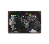Poster con scritta in lingua inglese "Lil Peep Juice Wrld,Hd Rap Singer XXX Lil Peep Juice Wrld poster, decorazione da parete in metallo, arte chic, retrò, pittura in ferro, per bar, grotte, bar,
