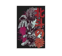 Poster con scritta "Pugno della Stella del Nord Hokuto No Ken", decorazione su tela, decorazione da parete, soggiorno, camera da letto, 40 x 60 cm