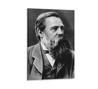 Poster con stampa artistica da parete con economista politico comunista Friedrich Engels, decorazione per la casa, poster su tela, 50 x 75 cm
