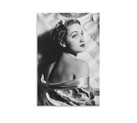 Poster con stampa artistica da parete dell'attore americano Dorothy Lamour, decorazione artistica da parete moderna per la casa, 50 x 75 cm