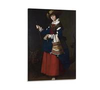 Poster con stampa artistica da parete di Santa Margherita di Antiochia Francisco De Zurbaran, decorazione per la casa, poster su tela, 20 x 30 cm