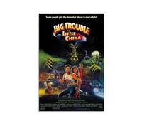 Poster con stampa artistica del film Big Trouble in Little China, decorazione da parete vintage, opera d'arte classica d'azione, commedia, ottimo regalo per gli amanti del cinema, decorazione unica