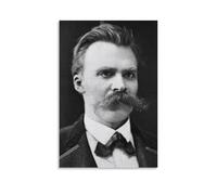 Poster con stampa artistica su tela del filosofo tedesco Friedrich Nietzsche, decorazione moderna per la casa, 20 x 30 cm